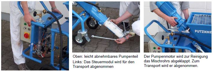 Uelzener PUTZKNECHT S44-2-FU Mischpumpe für Fertigputz - 4 kW/230/400V Uelzener PUTZKNECHT S44-2-FU Mischpumpe für Fertigputz - 4 kW/230/400V