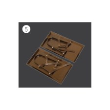 Norton Clipper Glättschuhe für das Bedienpersonal CT 600 UNO CT 601 Satz von 2 Stück