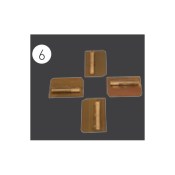 Norton Clipper Kombinationsglättflügel bewegliche Mutter CT 901 MTA 36 Satz von 4