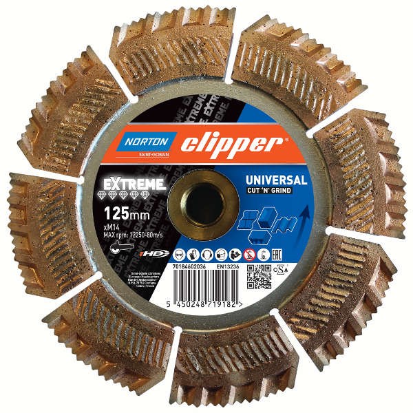 Norton Clipper Extreme Cut´n Grind Diamant- Topfschleifer