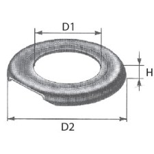 Dustcontrol Gummikragen für Schleifteller 7 F, H 35 mm