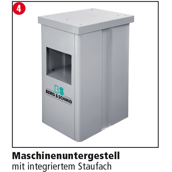 Berg und Schmid Maschinengestell mit Staufach PBS