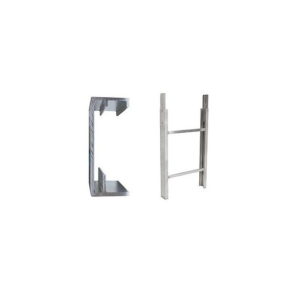 GEDA Leiterteil 200/250 kg 0,50 m mit Ringmuttern kpl.