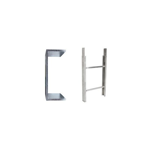 GEDA Leiterteil 150/200 kg 0,75 m mit Ringmuttern kpl.