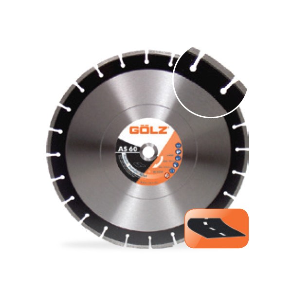 GÖLZ AS60 Asphalt Standard Diamantscheibe Ø 350 x 25,4 mm