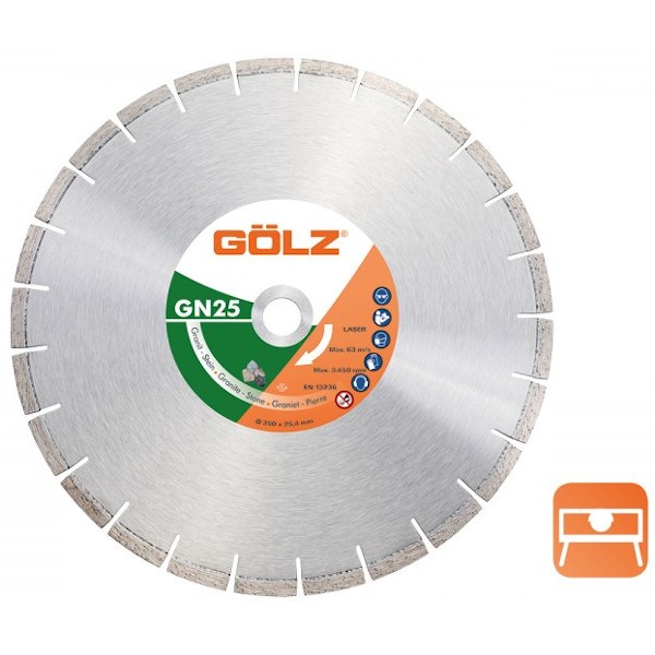 GÖLZ GN25 Granit Standard Diamantscheibe Ø 350 x 30/25,4 mm