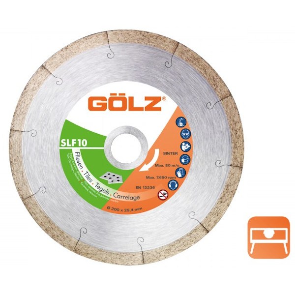 GÖLZ SLF10 Premium Diamantscheibe Ø 180 x 25,4 mm